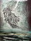 'Ship at sea' untitled. Chalk pastel on board. 1 x .85m (Approx)